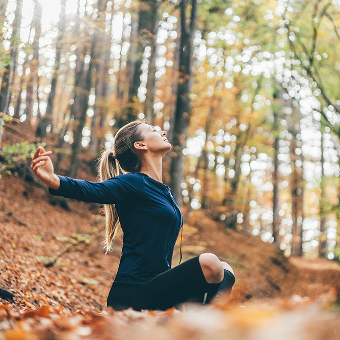 Forest yoga