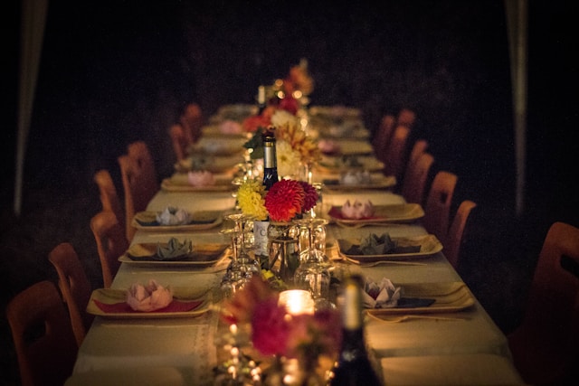 gala dinner table